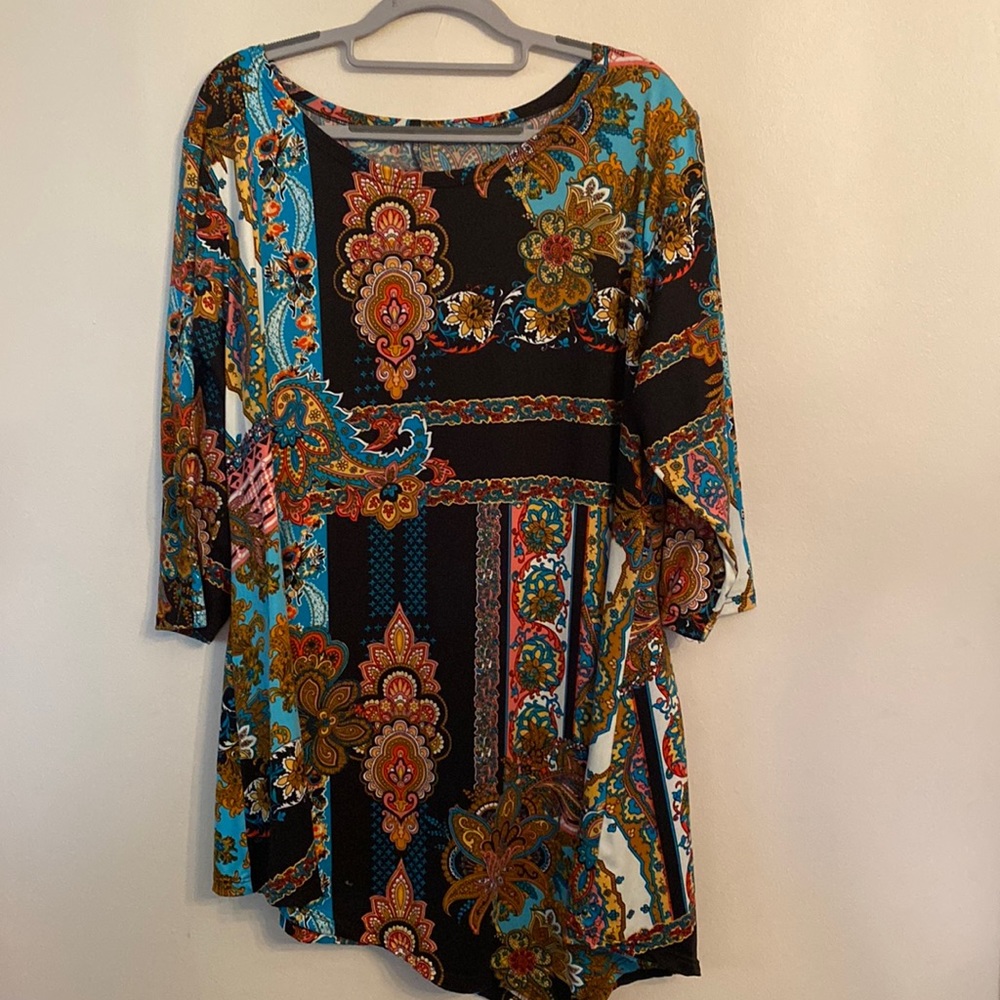 Bella Flore Top ( no size tag - see Description for measurements)